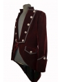 Wine Red Double Breasted Tuxedo Style Gothic Jacket for Men