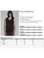 Black Gothic Punk Distressed Asymmetrical Hooded Vest Top for Men