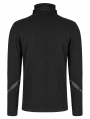 Black Gothic Punk Daily Stand Collar Knit Long Sleeve T-Shirt for Men