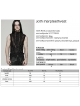 Black Gothic Spider Web Distressed Mesh Sleeveless T-Shirt for Men