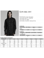 Black Vintage Gothic Lace Trim Long Sleeve Daily Wear Shirt for Men