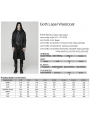 Black Gothic Punk Distressed Hooded Hollow Long Coat for Men