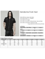 Black Gothic Handsome Punk Metal Zipper Vest for Men