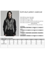 Black and White Gothic Skull Pattern Jacquard Waistcoat for Men