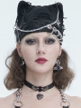 Black Gothic Punk Metal Pin Chain Cross Pendant Hat