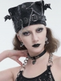 Black Gothic Punk Drop Chain Buckle Belt Bat Wing Hat