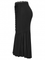 Black Gothic Elegant Sexy Slim Fit Plus Size Fishtail Skirt