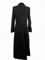 Black Gothic Detachable Shawl Mens Winter Coat
