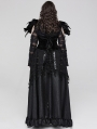 Black Gorgeous Velvet Gothic Printing Plus Size Underbust Corset Waistband