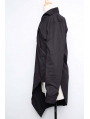Alternative Black Long Sleeves Gothic Blouse for Men