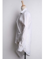 Alternative White Long Sleeves Gothic Blouse for Men