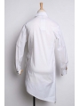 Alternative White Long Sleeves Gothic Blouse for Men