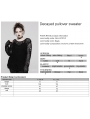 Black Gothic Decayed Pullover Plus Size Sweater for Women