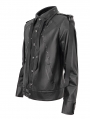 Black Gothic Punk Rivet Daily Short Jacket for Men