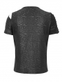 Black Gothic Punk Zipper Short Sleeve T-shirt for Men