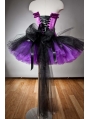 Purple and Black Gothic Burlesque Corset Party Dress