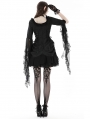 Black Gothic Court Exaggerated Sleeves Short Party Dress