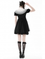 Black Gothic Lolita Cross Princess Dress with Detachable Collar