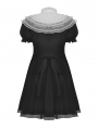 Black Gothic Lolita Cross Princess Dress with Detachable Collar