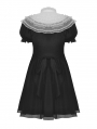 Black Gothic Lolita Cross Princess Dress with Detachable Collar