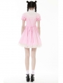 Pink Gothic Lolita Cross Princess Dress with Detachable Collar