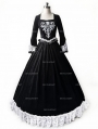 Black Velvet Civil War Queen Theatrical Victorian Ball Dress