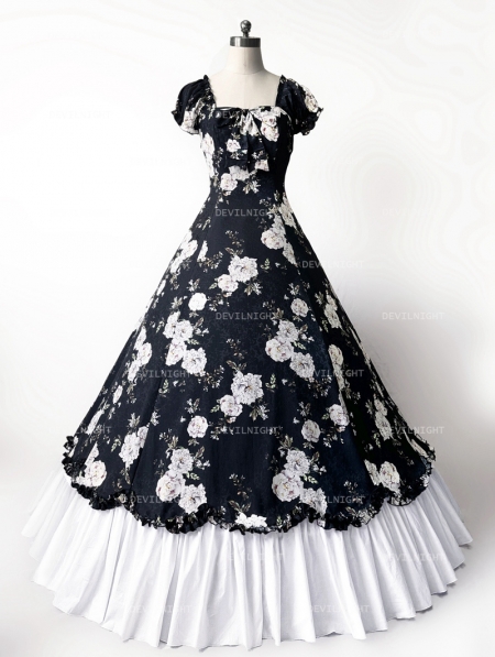 Gothic Victorian Ladies Dress Queen Masquerade Prom Dress Ball Gown Formal  Dress | eBay