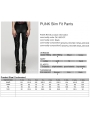 Black Gothic Punk Symmetrical Slim Fit Long Leather Pants for Women