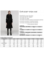 Black Vintage Gothic Single Breasted Lapel Long Coat for Women