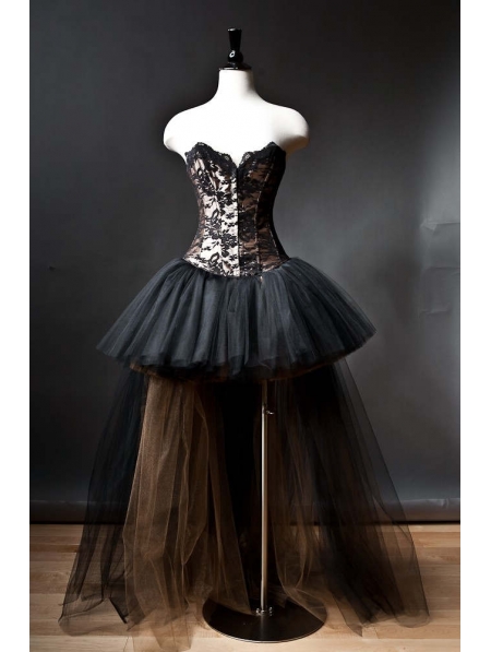 Black Romantic Gothic Corset ...