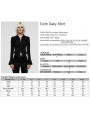 Black Gothic Bat Shaped Collar Daily Shirt for Women