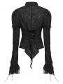 Black Gothic Dark Harajuku Style Slim Fit Shirt for Women