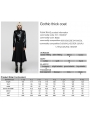 Black Gothic Irregular Leather Splicing Long Bat Coat for Women