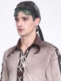 Bronze Gothic Steampunk Tie Back Head Wrap Scarf for Men