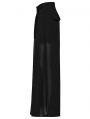 Black Gothic Chiffon Loose Fitting Daily Wear Pants for Women