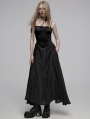Black Gothic Grunge Daily Wear Long Slip Dress
