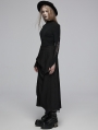 Black Gothic Irregular Deconstructed Loose Daily Wear Skirt