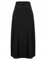 Black Gothic Irregular Deconstructed Loose Daily Wear Skirt