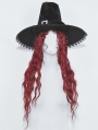 Black Gothic Witch Peaked Halloween Costume Hat