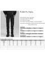 Black Gothic Punk PU Leather Slim Fitted Pants for Men