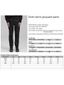 Black Gothic Retro Men's Zipper Front Jacquard Party Pants