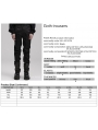 Black Vintage Gothic Jacquard Trimmed Slim fit Trousers for Men