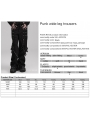 Black Gothic Punk Metal Studded Wide Leg Trousers for Men