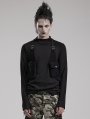Black Gothic Punk Adjustable Shoulder Harness Bag