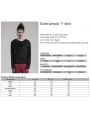 Black Gothic Simple Daily Wear Knitted T-Shirt for Men