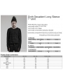 Black Gothic Decadent Knitted Long Sleeve T-Shirt for Men