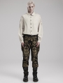 White Gothic Daily Long Sleeve Shirt for Men