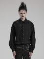 Black Gothic Daily Long Sleeve Shirt for Men