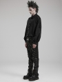 Black Gothic Daily Long Sleeve Shirt for Men