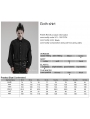 Black Gothic Daily Long Sleeve Shirt for Men